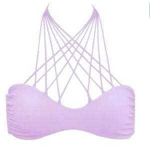 Mikoh Kahala Stringy High Neck Bikini Top SZ L